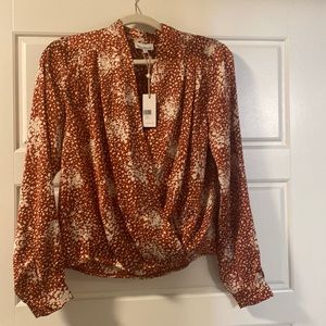 NWOT heartloom drape front top Rowan top